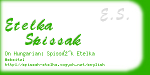 etelka spissak business card